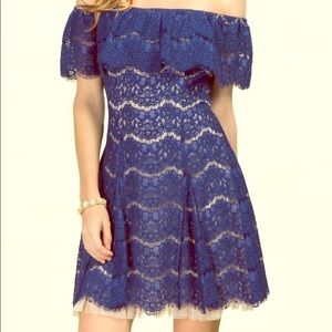 Eden Off Shoulder Lace Dress